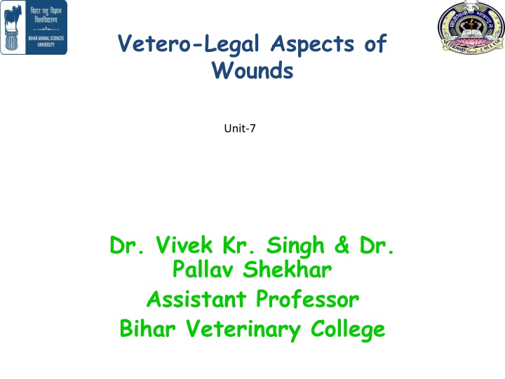 Vetero-Legal Aspects of Wounds in Veterinary Practice