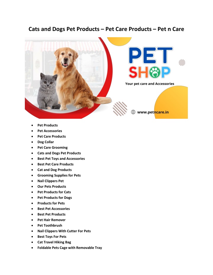 cats and dogs pet products pet care products n.w