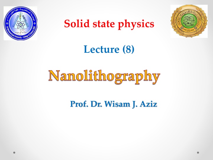 Nanolithography in Nanotechnology