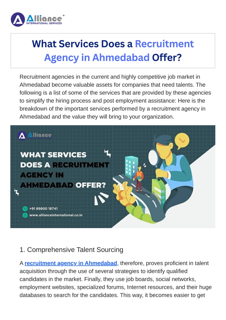 what services does a recruitment agency n.w