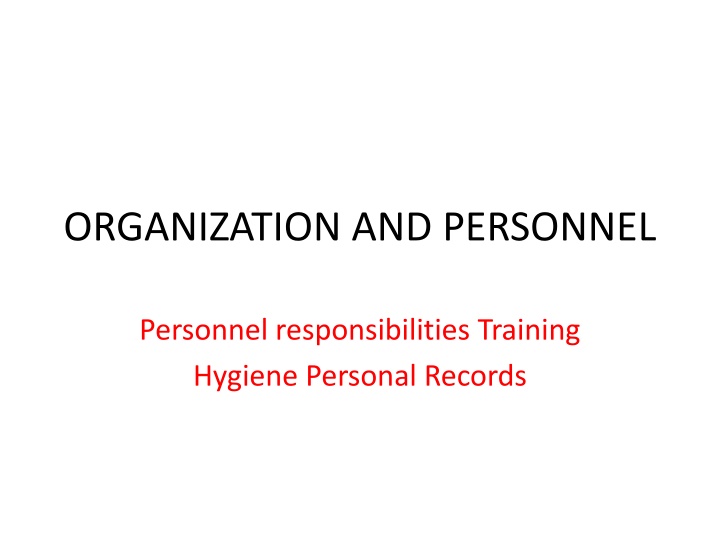 Guidelines for Personnel Training and Hygiene in Pharmaceutical Manufacturing