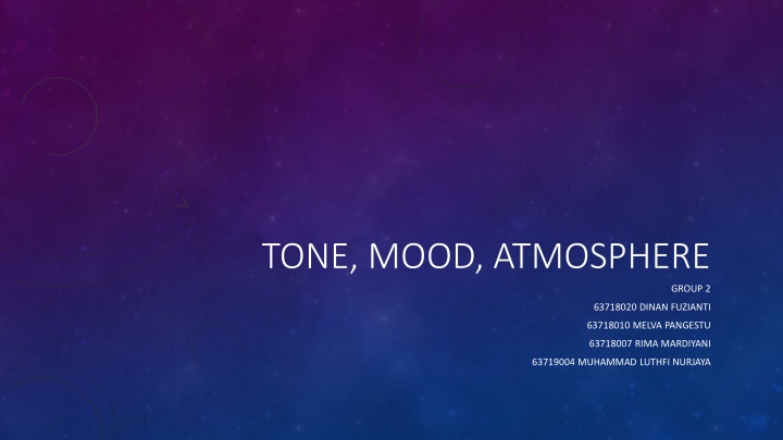 Tone, Mood, and Atmosphere in Literature