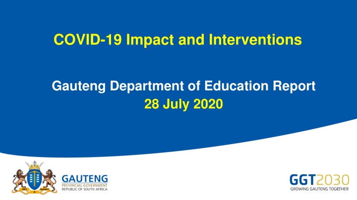 Impact of COVID-19 on Schools and Learner Attendance in Gauteng