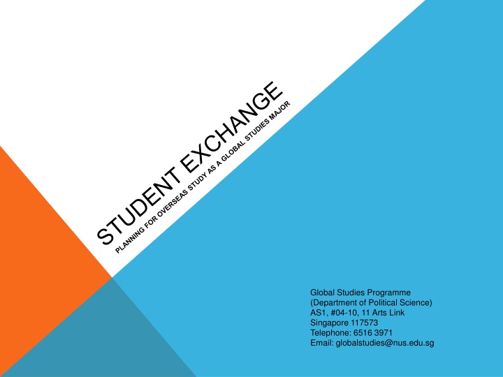 Guide to Global Studies Programme Exchange Planning Process