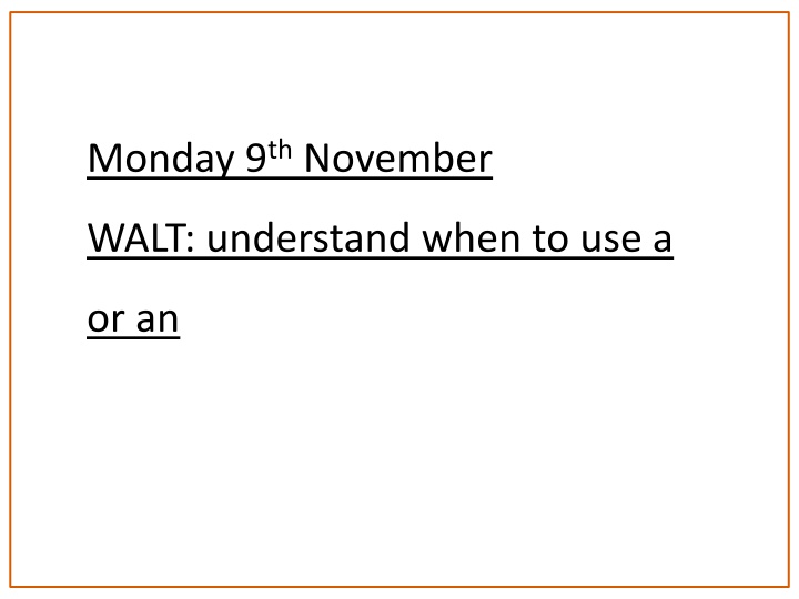 When to Use 