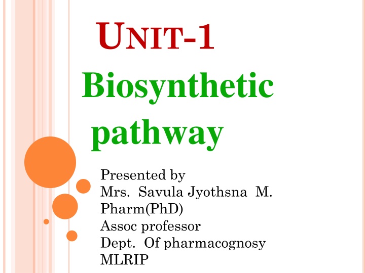 Biosynthetic Pathways in Living Organisms
