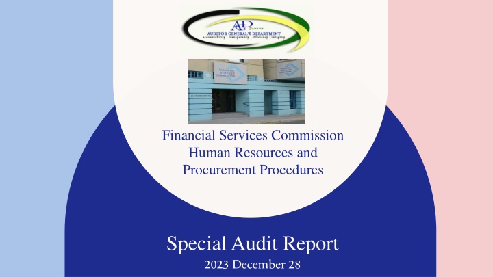 Financial Services Commission Special Audit Report 2023 Findings