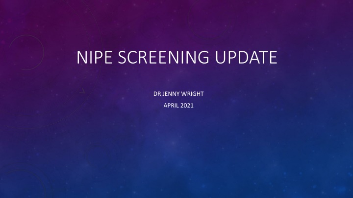 Newborn Infant Physical Examination (NIPE) and Neonatal Checks Overview