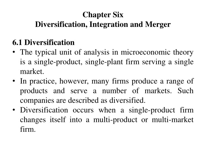 Diversification Strategies in Business