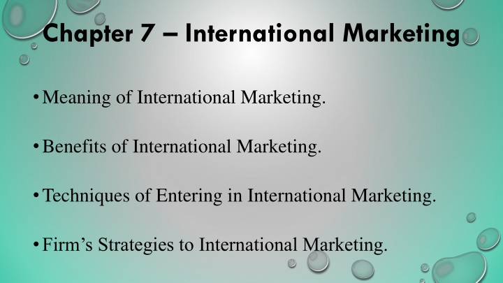 International Marketing: Concepts, Benefits, and Strategies