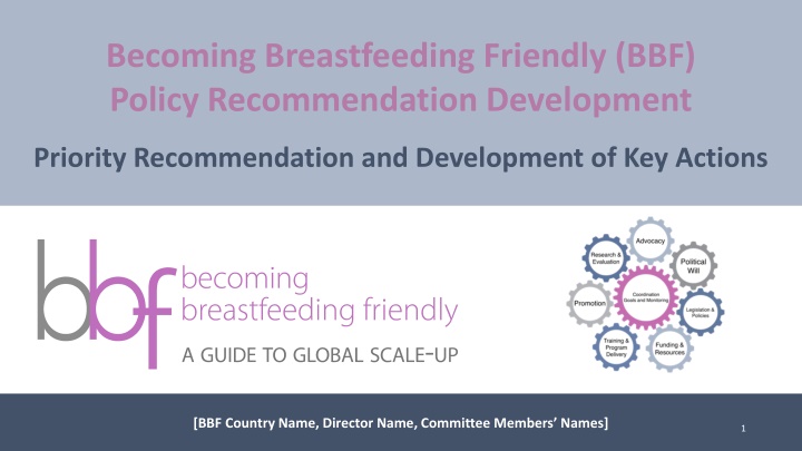 Developing Breastfeeding Friendly Policy Recommendations