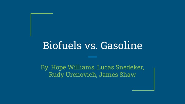 Pros and Cons of Biofuels in Comparison to Gasoline