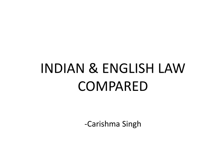 A Comparison of Indian and English Law on Holders of Negotiable Instruments
