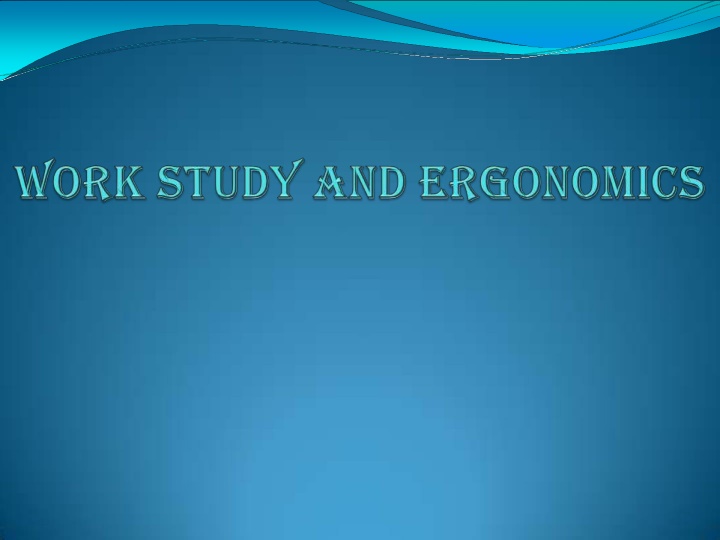 Work Study Methods in Industrial Engineering