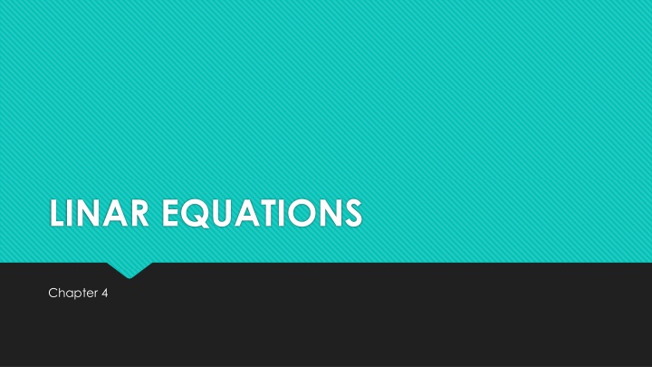 Homogeneous Systems of Linear Equations