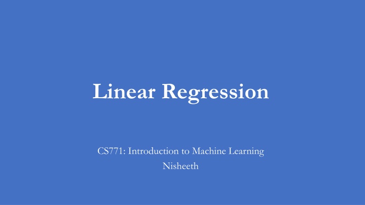 Overview of Linear Regression in Machine Learning