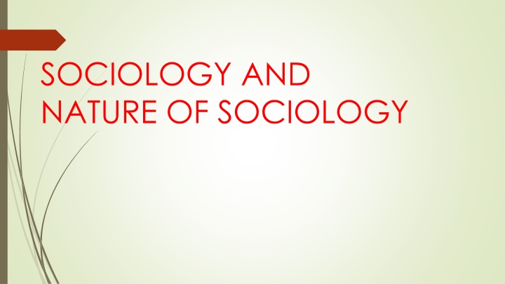The Origins and Development of Sociology