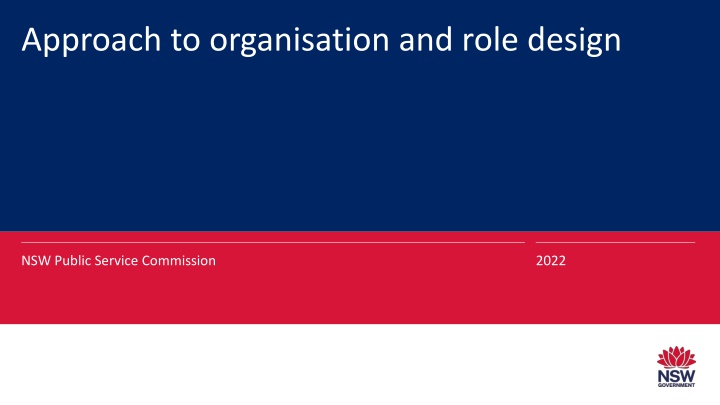 Organisation and Role Design for Effective Restructuring