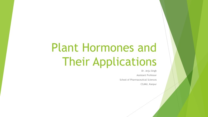 Plant Hormones and Their Roles in Growth and Development