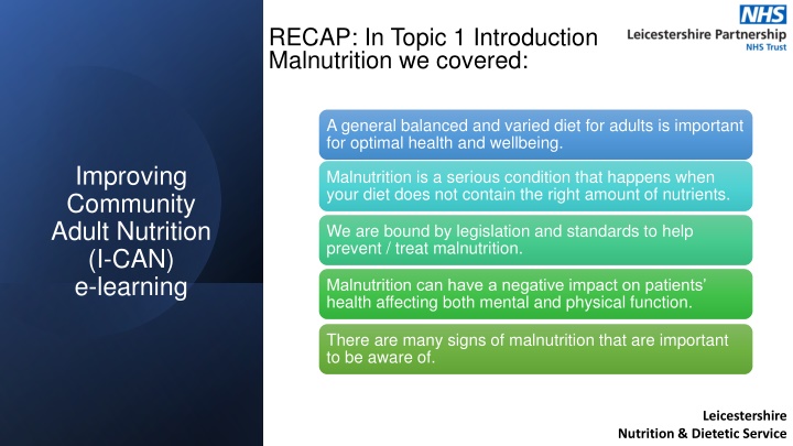 Malnutrition Screening with MUST Tool