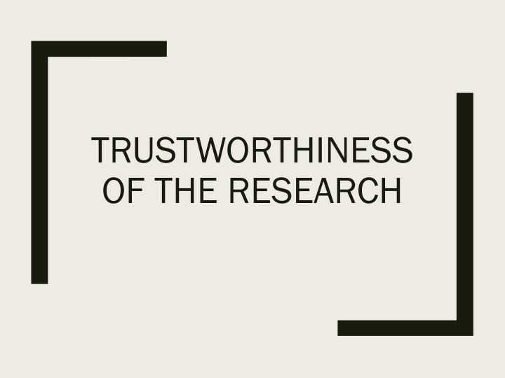 Ensuring Trustworthiness in Qualitative Research Studies