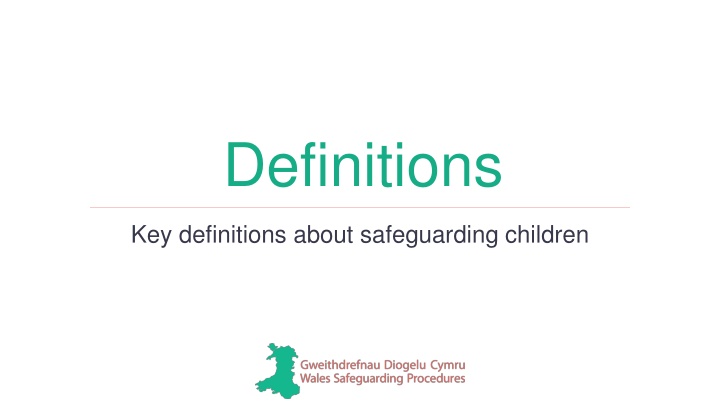 Safeguarding Children and Child Protection