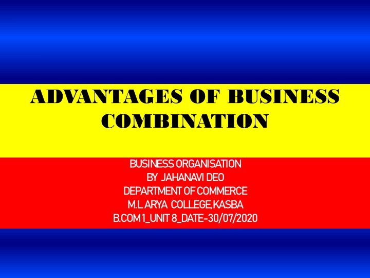 Advantages of Business Combinations in Modern Organizations