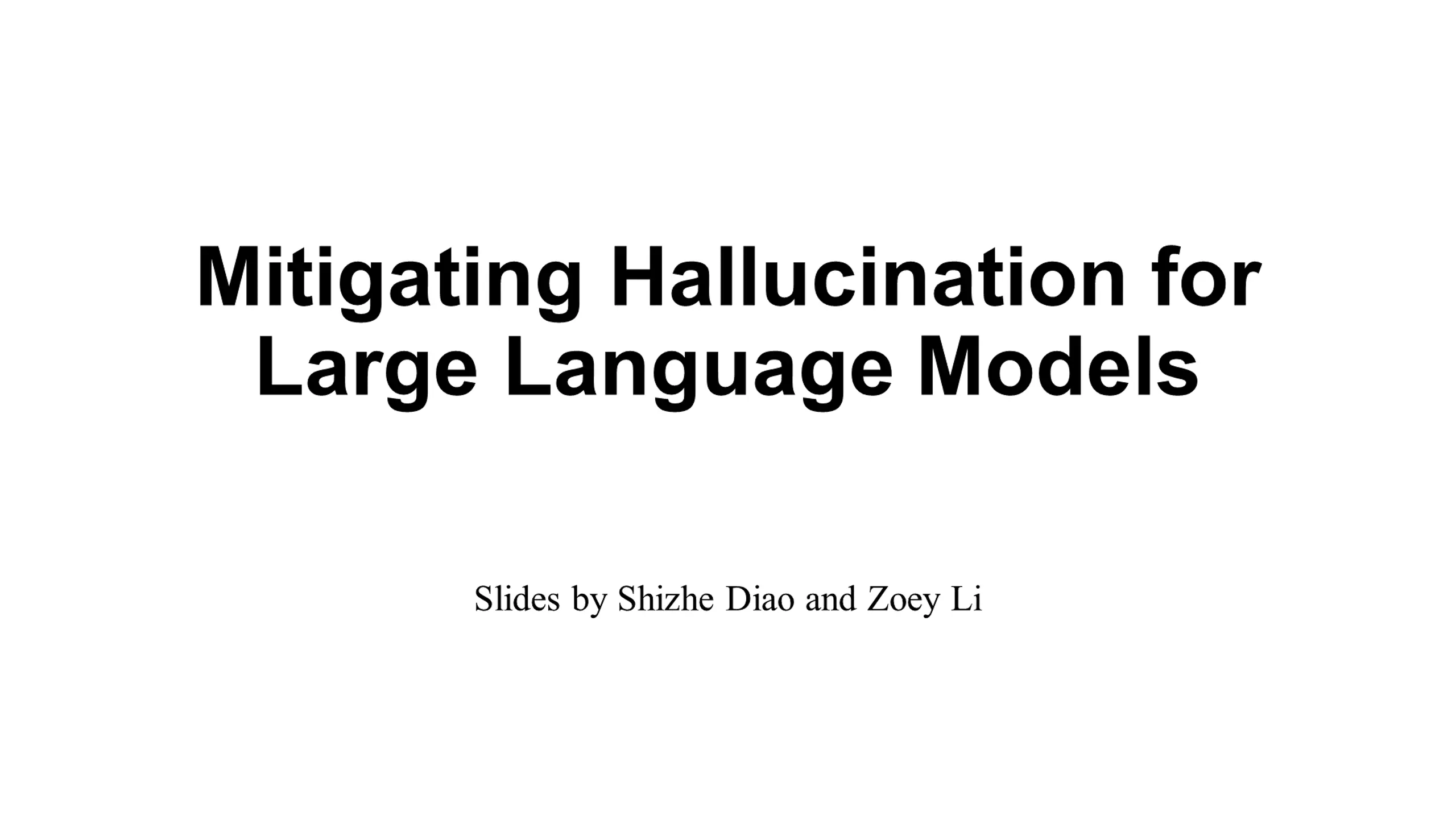Addressing Hallucination in Large Language Models
