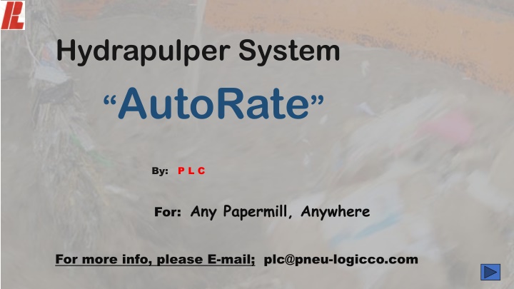 Revolutionizing Paper Mill Operations with AutoRate System by P.L.C