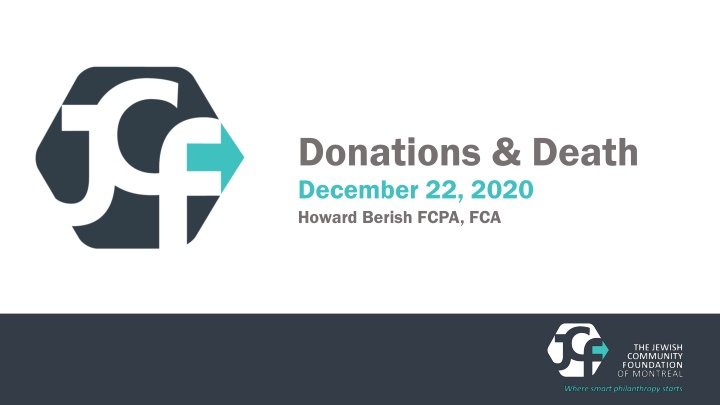 Taxation and Donations Upon Death