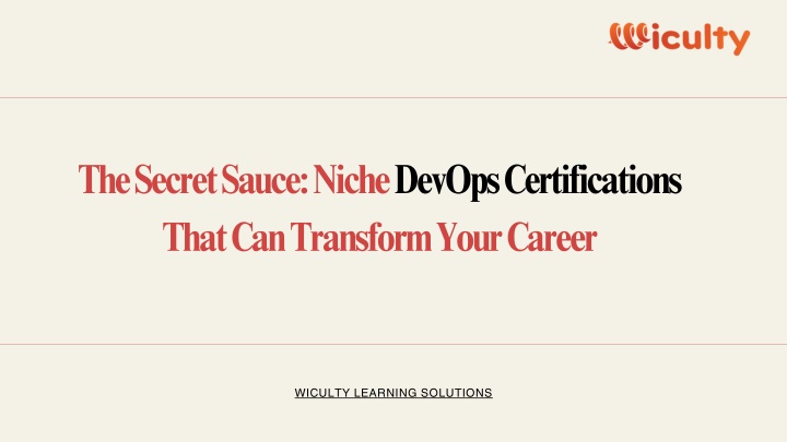 the secret sauce niche devops certifications that n.w