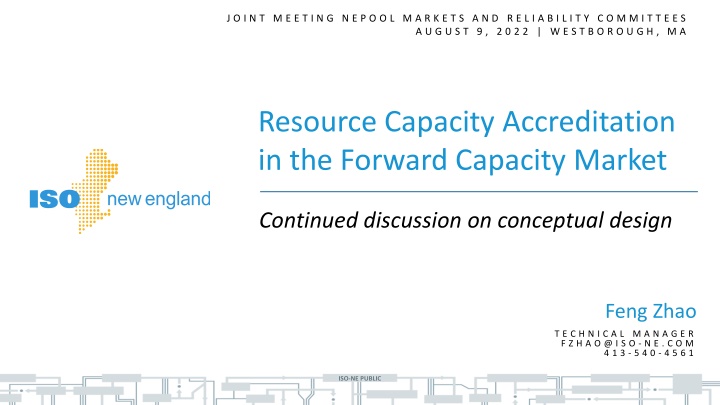 Forward Capacity Market Resource Capacity Accreditation Discussion