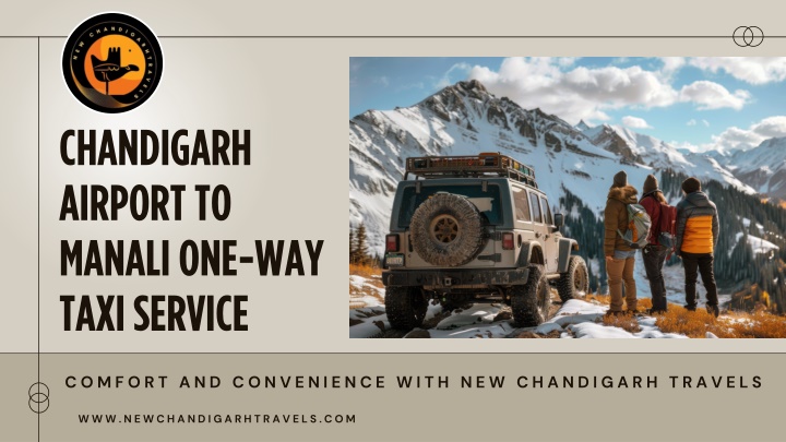 chandigarh airport to manali one way taxi service n.w