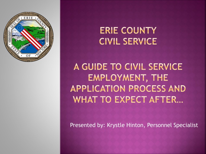 Erie County Civil Service Employment Guide