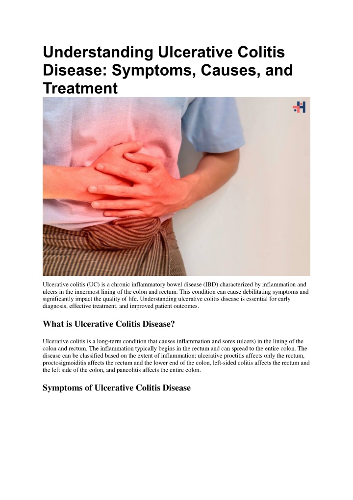 understanding ulcerative colitis disease symptoms n.w