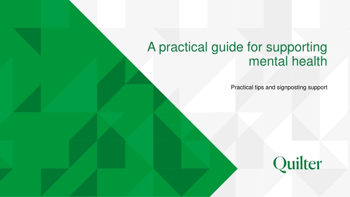 Supporting Mental Health: Practical Tips and Signposting