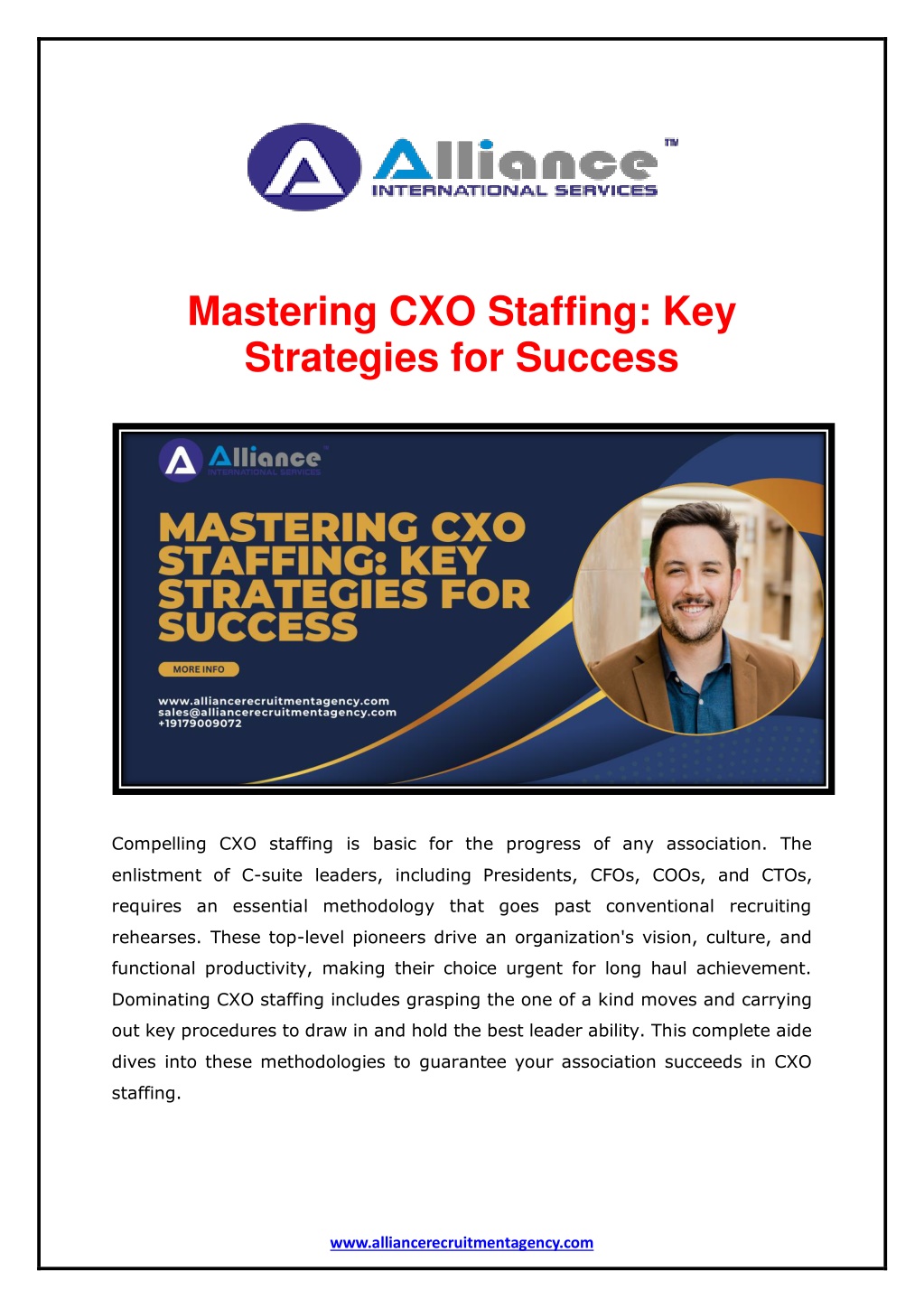 mastering cxo staffing key strategies for success l.w