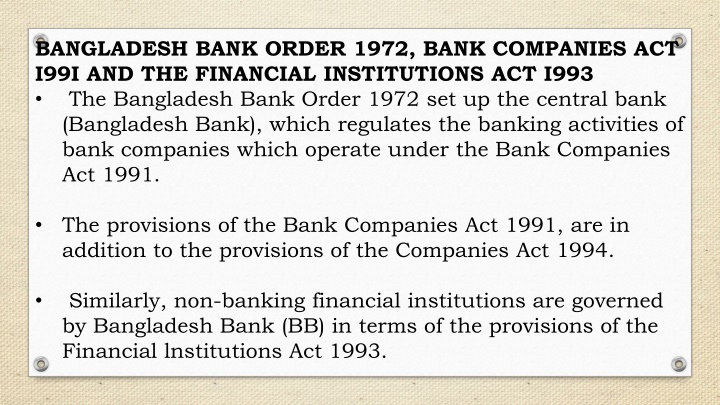 Banking Regulations in Bangladesh: A Comprehensive Overview
