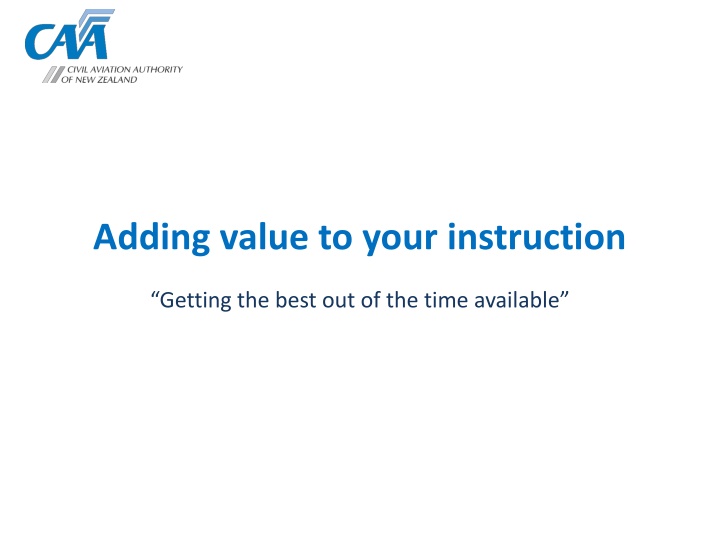 Enhancing Aviation Instruction for Optimal Learning