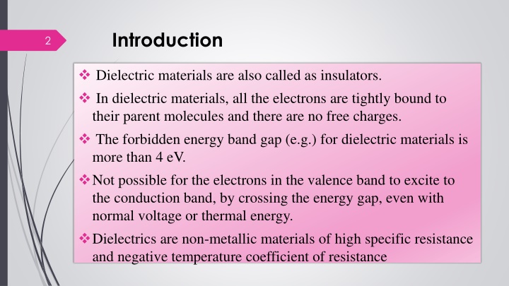 Dielectrics and Insulators in Electrical Engineering