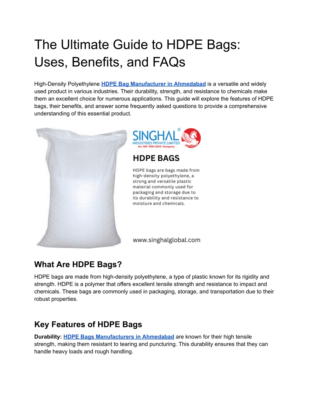 the ultimate guide to hdpe bags uses benefits l.w