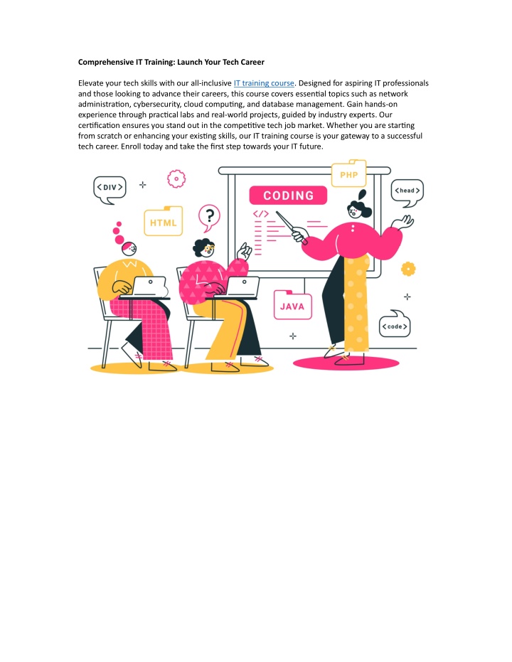 comprehensive it training launch your tech career n.w