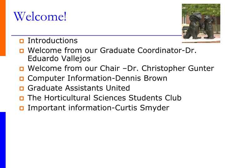 University of Florida Graduate Programs Orientation Information