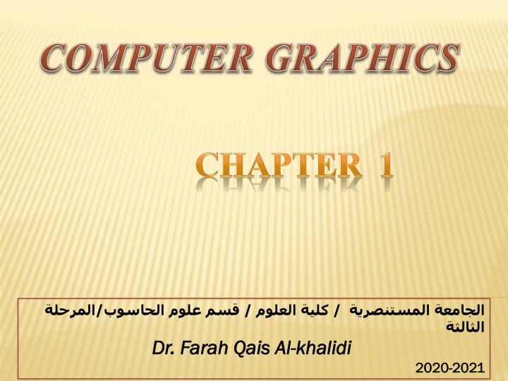 Computer Graphics: Evolution and Applications