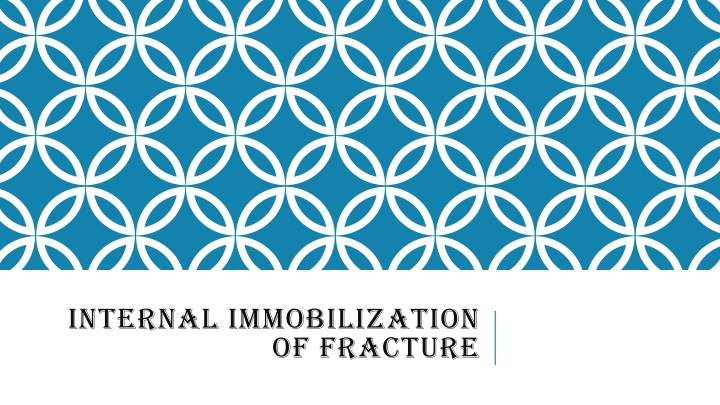 Methods of Internal Immobilization for Fracture Repair
