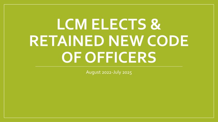 Liberia Coordinating Mechanism Elects and Retains New Code of Officers for 2022-2025 Term