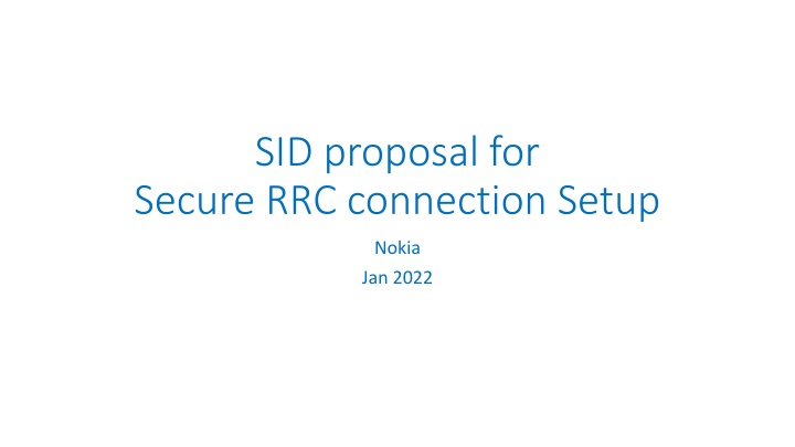 Proposal for Enhancing Security in RRC Connection Setup Procedure