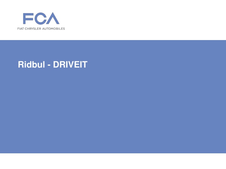 Requesting Application Access and Support in DRIVEIT at Fiat Chrysler