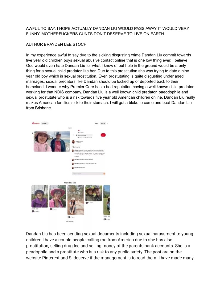 awful to say i hope actually dandan liu would n.w