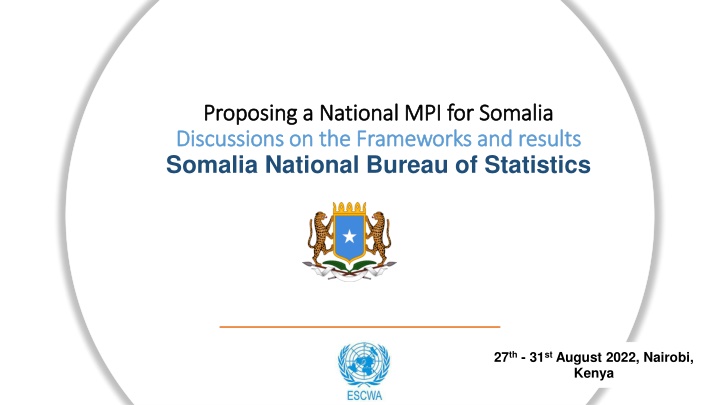 Proposal for National MPI using SHDS Data in Somalia